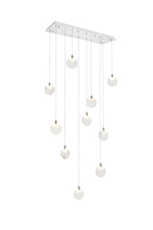 Avery 42 inch Rectangle Alabaster Pendant in Chrome (758|1012D42C-11ST)