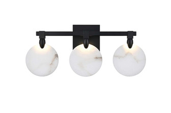 Avery 22 inch Alabaster Wall Sconce in Black (758|1012W22BK-11ST)