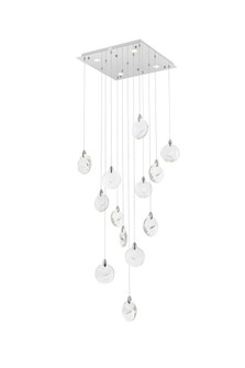 Avery 26 inch Square Crystal Pendant in Chrome (758|1012S26C-01CR)