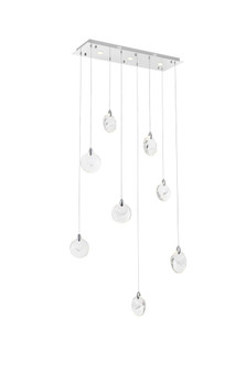 Avery 36 inch Rectangle Crystal Pendant in Chrome (758|1012D36C-01CR)