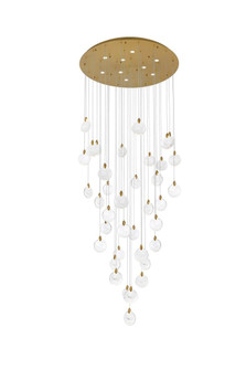 Avery 48 inch Round Crystal Chandelier in Satin Gold (758|1012G48SG-01CR)