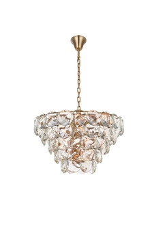 Charlotte 36 inch Round Crystal Chandelier in Satin Gold (758|1010G36SG-01CR)