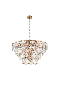 Charlotte 30 inch Crystal Chandelier in Satin Gold (758|1010G30SG-01CR)