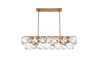Charlotte 42 inch Rectangle Crystal Chandelier in Satin Gold (758|1010D42SG-01CR)