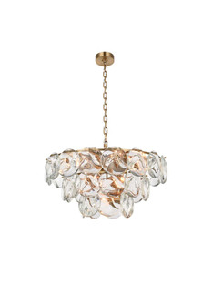 Charlotte 28 inch Crystal Chandelier in Satin Gold (758|1010D28SG-01CR)