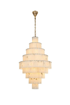 Georgina 40 inch Alabaster Chandelier in Satin Gold (758|1015G40SG-33ST)