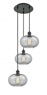Gorham - 3 Light - 16 inch - Matte Black - Cord Hung - Multi Pendant (3442|113B-3P-BK-G247)