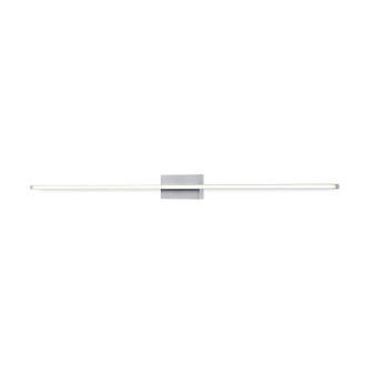 Vega Minor 48-in Silver Dimmable LED Wall Sconce (461|WS18248-BN-UNV)