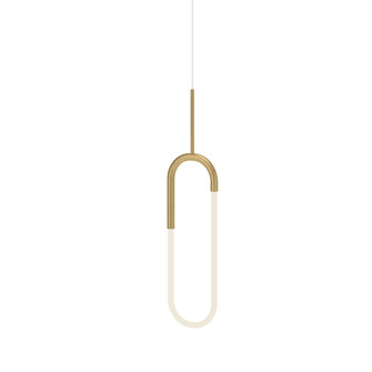 Huron 8-in Gold Dimmable LED Pendant (461|PD95108-BG-UNV)