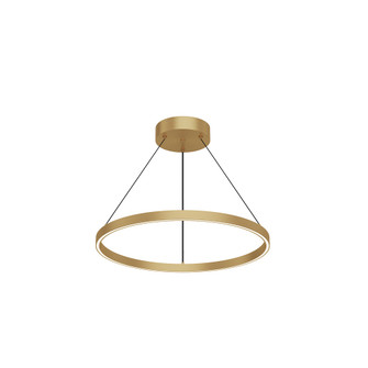 Cerchio 24-in Gold Dimmable LED Pendant (461|PD87724-BG-UNV-010)