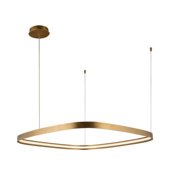 Yukon 31-in Brass Dimmable LED Pendant (461|PD78031-VB-UNV)