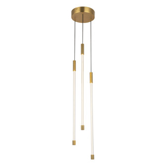 Motif 21-in Gold Dimmable LED Multi-Light Pendant (461|MP75221-BG-UNV)