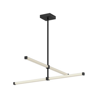 Blade 32-in Black Dimmable LED Chandelier (461|CH23532-BK-UNV)