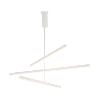 Vega 56-in White Dimmable LED Chandelier (461|CH10356-WH-UNV)
