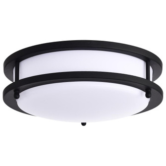 Glamour LED 10 inch; Flush Mount Fixture; Black Finish; CCT Selectable 3K/4K/5K (81|62/1735)