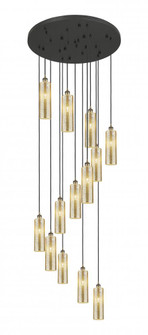 Crown Point - 13 Light - 32 inch - Brushed Brass - Multi Pendant (3442|132BK-B-13P-BB-G434-12ME)