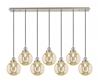 Beacon - 7 Light - 52 inch - Brushed Satin Nickel - Linear Pendant (3442|127F-7P-SN-G208-8)