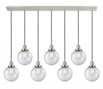 Beacon - 7 Light - 52 inch - Polished Nickel - Linear Pendant (3442|127F-7P-PN-G204-8)