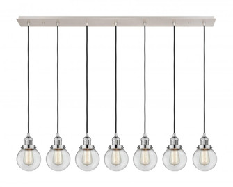 Beacon - 7 Light - 50 inch - Polished Nickel - Linear Pendant (3442|127F-7P-PN-G202-6)