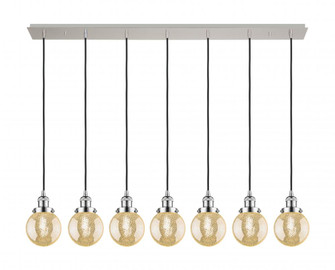 Beacon - 7 Light - 50 inch - Polished Chrome - Linear Pendant (3442|127F-7P-PC-G208-6)