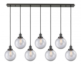 Beacon - 7 Light - 52 inch - Oil Rubbed Bronze - Linear Pendant (3442|127F-7P-OB-G202-8)