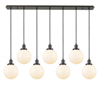 Beacon - 7 Light - 52 inch - Oil Rubbed Bronze - Linear Pendant (3442|127F-7P-OB-G201-8)