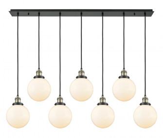 Beacon - 7 Light - 52 inch - Black Antique Brass - Linear Pendant (3442|127F-7P-BAB-G201-8)
