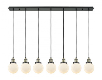 Beacon - 7 Light - 50 inch - Black Antique Brass - Linear Pendant (3442|127F-7P-BAB-G201-6)
