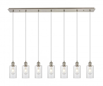 Clymer - 7 Light - 47 inch - Brushed Satin Nickel - Linear Pendant (3442|127B-7P-SN-G804)