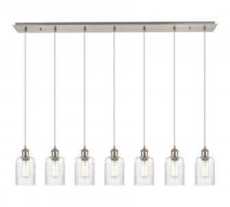 Hadley - 7 Light - 48 inch - Brushed Satin Nickel - Linear Pendant (3442|127B-7P-SN-G342)
