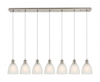 Castile - 7 Light - 50 inch - Brushed Satin Nickel - Linear Pendant (3442|127B-7P-SN-G381)