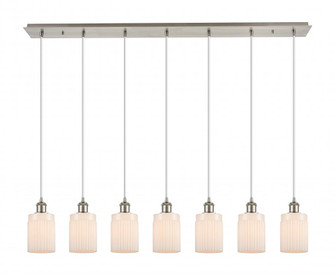 Hadley - 7 Light - 48 inch - Brushed Satin Nickel - Linear Pendant (3442|127B-7P-SN-G341)