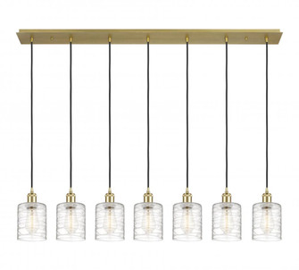 Cobbleskill - 7 Light - 49 inch - Satin Gold - Linear Pendant (3442|127B-7P-SG-G1113)