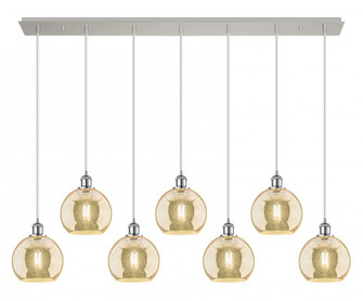 Athens - 7 Light - 52 inch - Polished Chrome - Linear Pendant (3442|127B-7P-PC-G128-8)