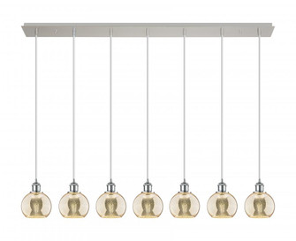 Athens - 7 Light - 49 inch - Polished Chrome - Linear Pendant (3442|127B-7P-PC-G128-6)