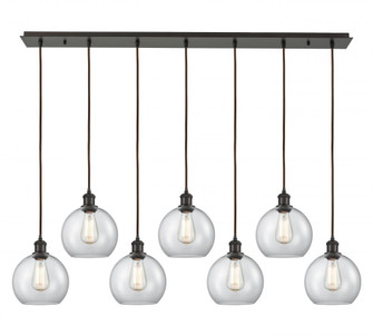 Athens - 7 Light - 52 inch - Oil Rubbed Bronze - Linear Pendant (3442|127B-7P-OB-G122-8)