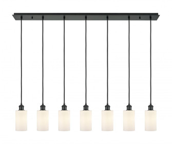 Clymer - 7 Light - 47 inch - Matte Black - Linear Pendant (3442|127B-7P-BK-G801)