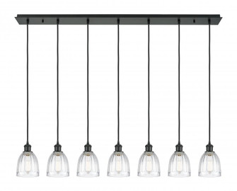 Brookfield - 7 Light - 49 inch - Matte Black - Linear Pendant (3442|127B-7P-BK-G442)
