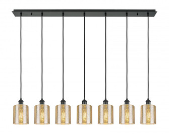 Cobbleskill - 7 Light - 49 inch - Matte Black - Linear Pendant (3442|127B-7P-BK-G116)