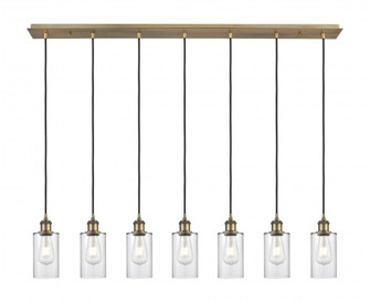 Clymer - 7 Light - 47 inch - Brushed Brass - Linear Pendant (3442|127B-7P-BB-G802)