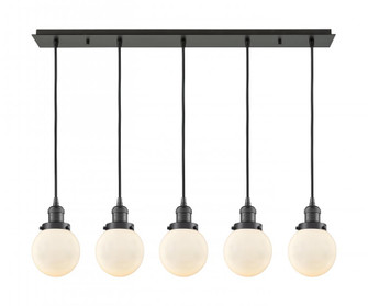 Beacon - 5 Light - 38 inch - Oil Rubbed Bronze - Linear Pendant (3442|125F-5P-OB-G201-6)