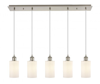 Clymer - 5 Light - 35 inch - Brushed Satin Nickel - Linear Pendant (3442|125B-5P-SN-G801)