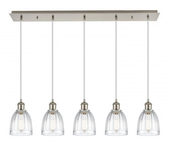 Brookfield - 5 Light - 37 inch - Brushed Satin Nickel - Linear Pendant (3442|125B-5P-SN-G442)