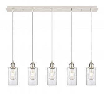 Clymer - 5 Light - 35 inch - Polished Nickel - Linear Pendant (3442|125B-5P-PN-G802)