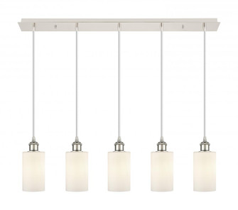 Clymer - 5 Light - 35 inch - Polished Nickel - Linear Pendant (3442|125B-5P-PN-G801)