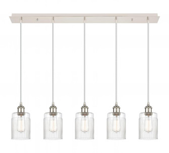 Hadley - 5 Light - 36 inch - Polished Nickel - Linear Pendant (3442|125B-5P-PN-G342)