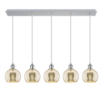 Athens - 5 Light - 37 inch - Polished Chrome - Linear Pendant (3442|125B-5P-PC-G128-6)