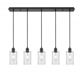 Clymer - 5 Light - 35 inch - Matte Black - Linear Pendant (3442|125B-5P-BK-G802)