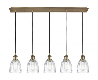 Brookfield - 5 Light - 37 inch - Brushed Brass - Linear Pendant (3442|125B-5P-BB-G442)