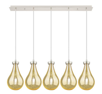 Owego - 5 Light - 39 inch - Polished Nickel - Linear Pendant (3442|125-451-1P-PN-G451-7ME)